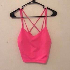 3 for $25 Express bright pink crop top